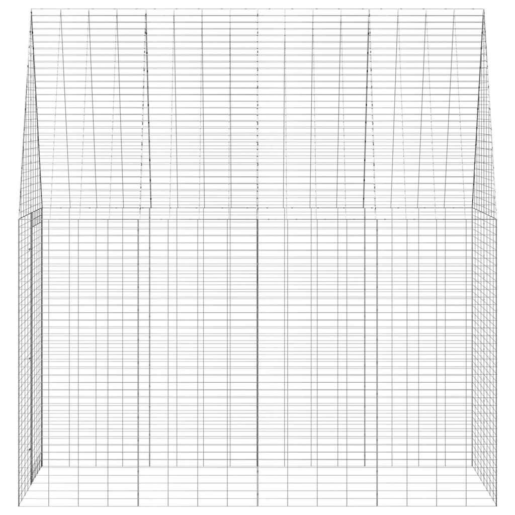 Gabbia per Conigli Argento 200 x 100 x 210 cm Acciaio zincato | homemem39
