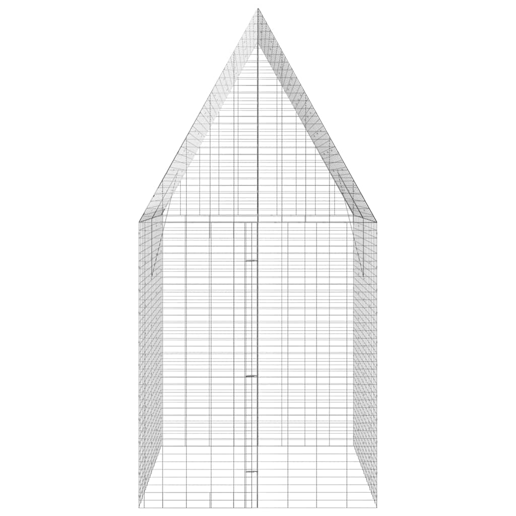 Gabbia per Conigli Argento 200 x 100 x 210 cm Acciaio zincato | homemem39