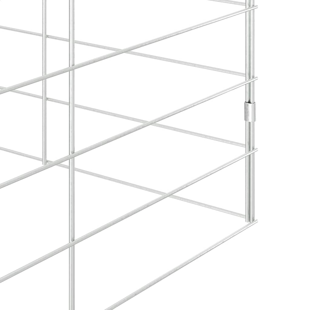 Gabbia per Conigli Argento 300 x 100 x 210 cm Acciaio zincato | homemem39