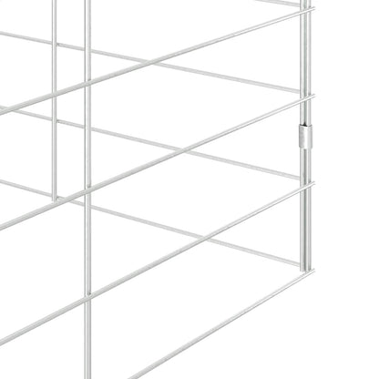 Gabbia per Conigli Argento 300 x 100 x 210 cm Acciaio zincato | homemem39