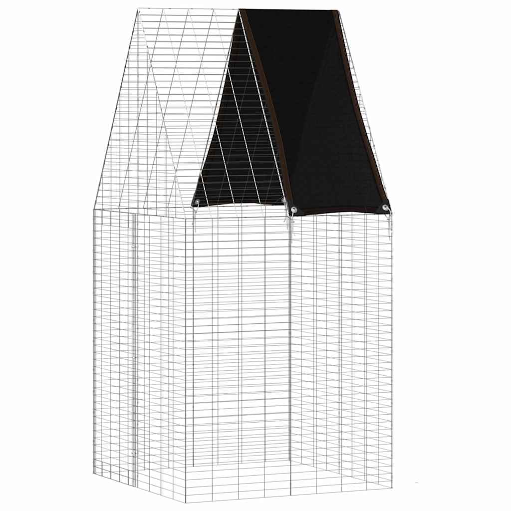 Gabbia per Conigli Argento 100 x 100 x 210 cm Acciaio zincato | homemem39