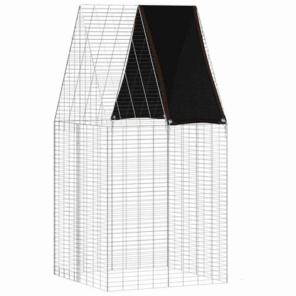 Gabbia per Conigli Argento 100 x 100 x 210 cm Acciaio zincato | homemem39