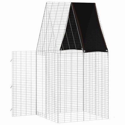 Gabbia per Conigli Argento 100 x 100 x 210 cm Acciaio zincato | homemem39
