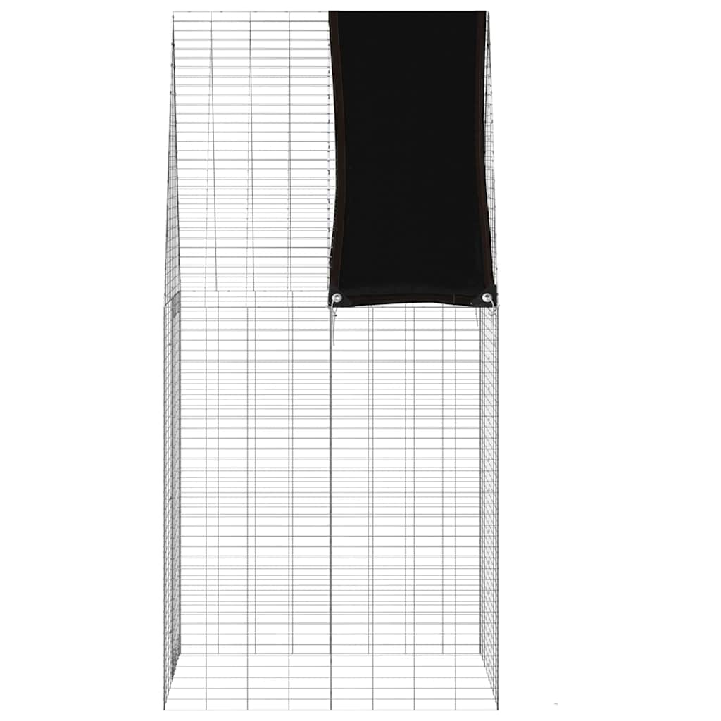 Gabbia per Conigli Argento 100 x 100 x 210 cm Acciaio zincato | homemem39