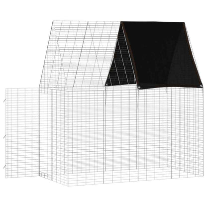 Gabbia per Conigli Argento 200 x 100 x 210 cm Acciaio zincato | homemem39