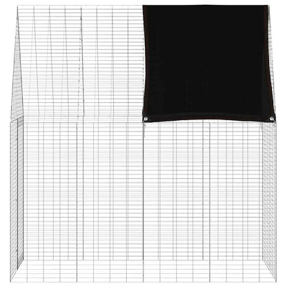 Gabbia per Conigli Argento 200 x 100 x 210 cm Acciaio zincato | homemem39