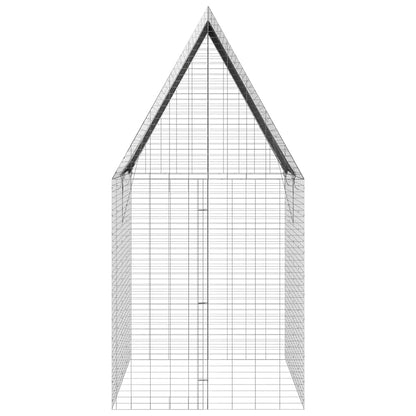 Gabbia per Conigli Argento 200 x 100 x 210 cm Acciaio zincato | homemem39
