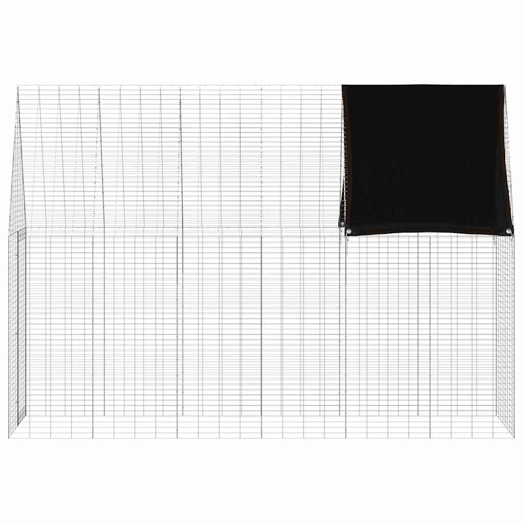 Gabbia per Conigli Argento 300 x 100 x 210 cm Acciaio zincato | homemem39