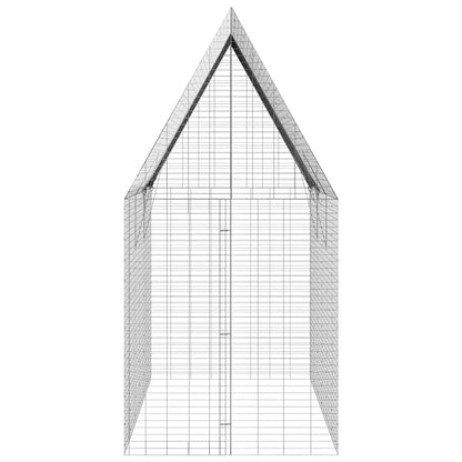 Gabbia per Conigli Argento 300 x 100 x 210 cm Acciaio zincato | homemem39
