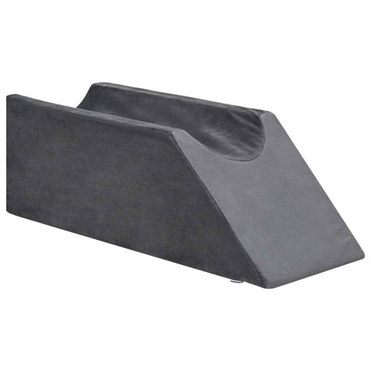 Cuscino per Gambe 68 x 25 x 21,5 cm Duro Schiuma PU Grigio | homemem39