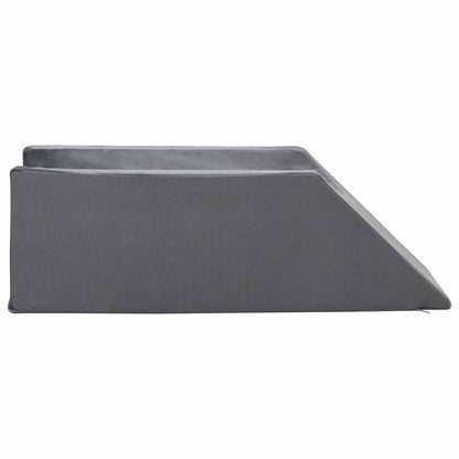 Cuscino per Gambe 68 x 25 x 21,5 cm Duro Schiuma PU Grigio | homemem39