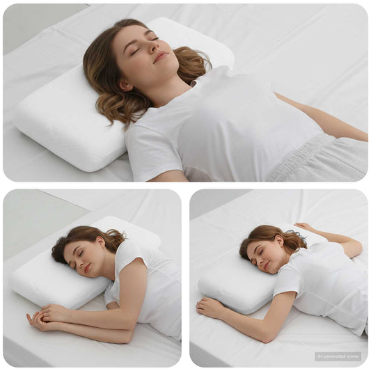 Cuscino da Letto Bianco 70 x 36 x 7 cm Schiuma Memory | homemem39