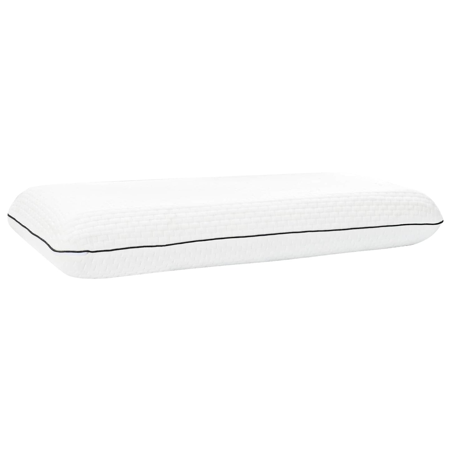 Cuscino da Letto Tinta unita Bianco 80 x 35 x 10 cm Schiuma Gel