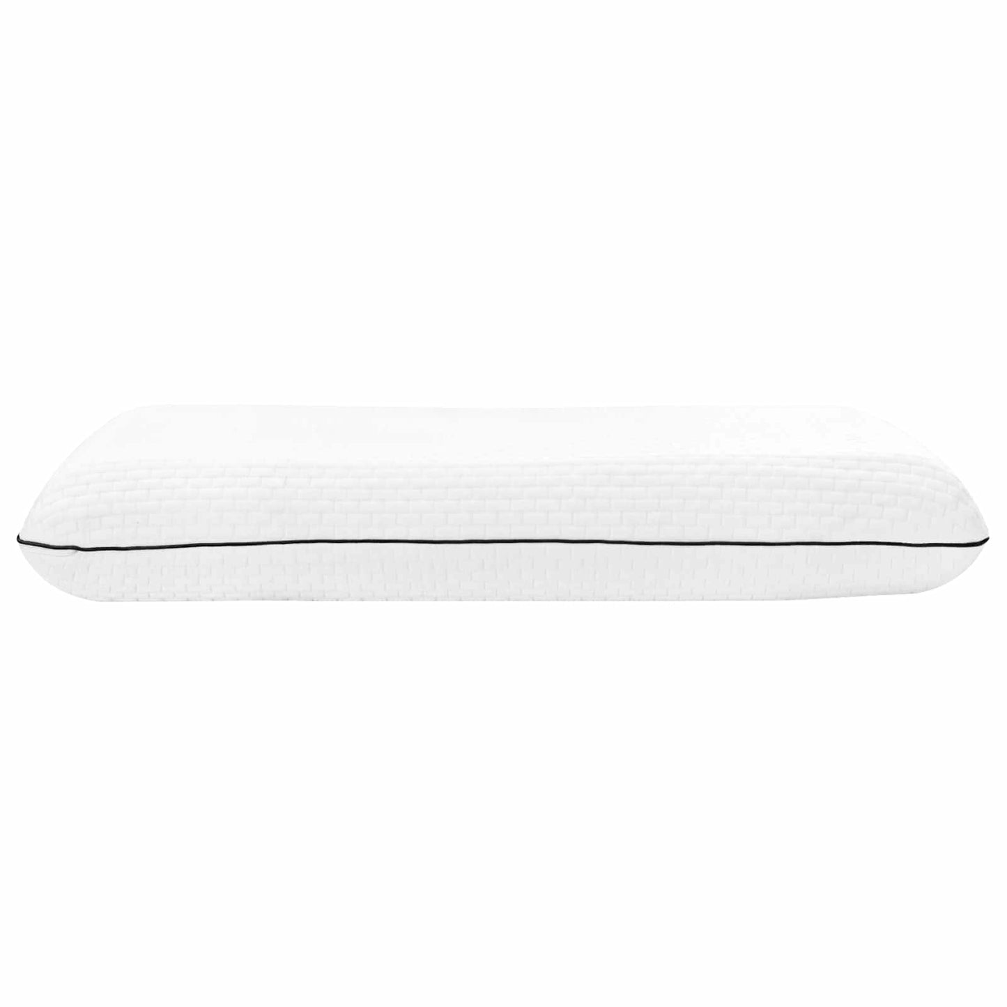 Cuscino da Letto Tinta unita Bianco 80 x 35 x 10 cm Schiuma Gel