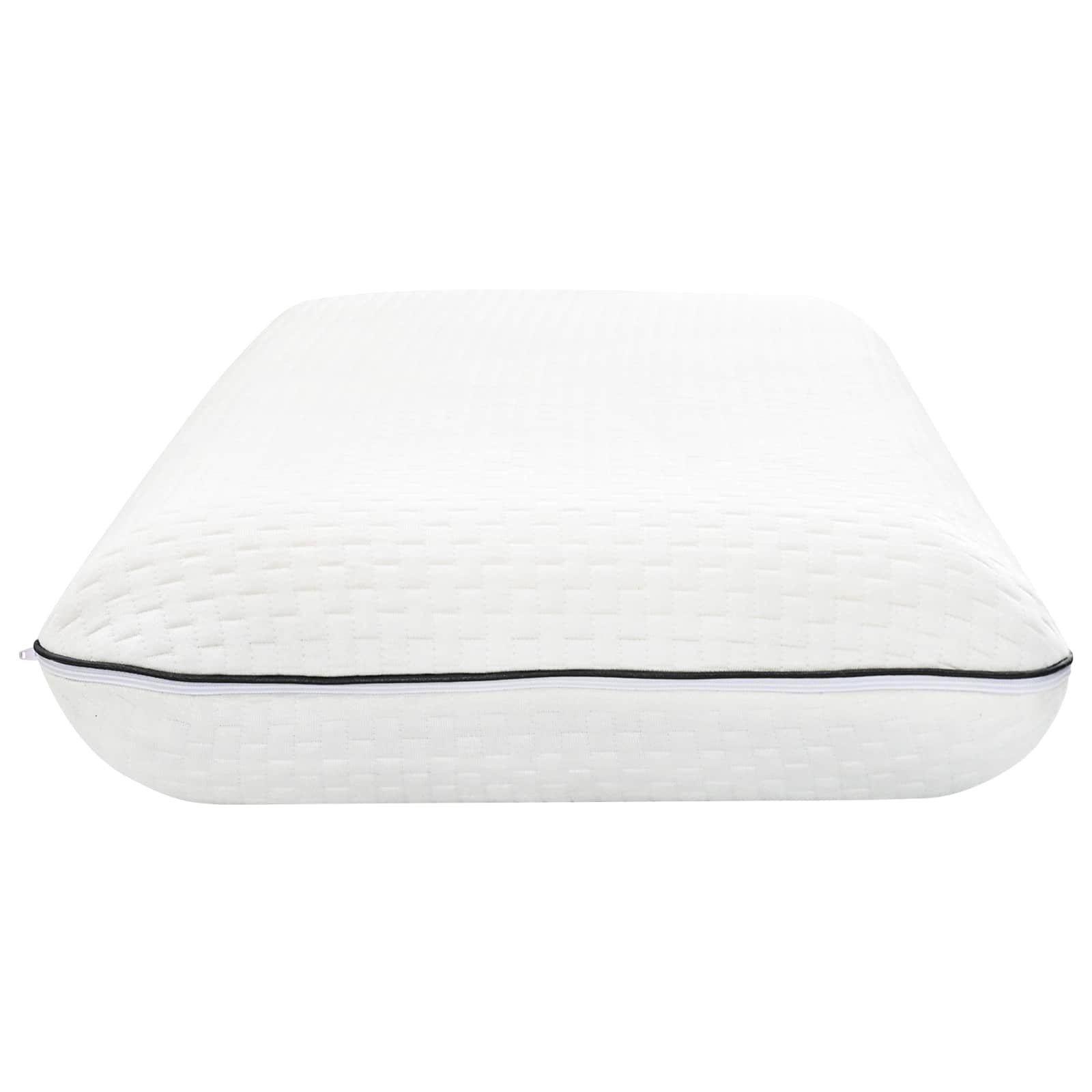 Cuscino da Letto Tinta unita Bianco 80 x 35 x 10 cm Schiuma Gel | homemem39