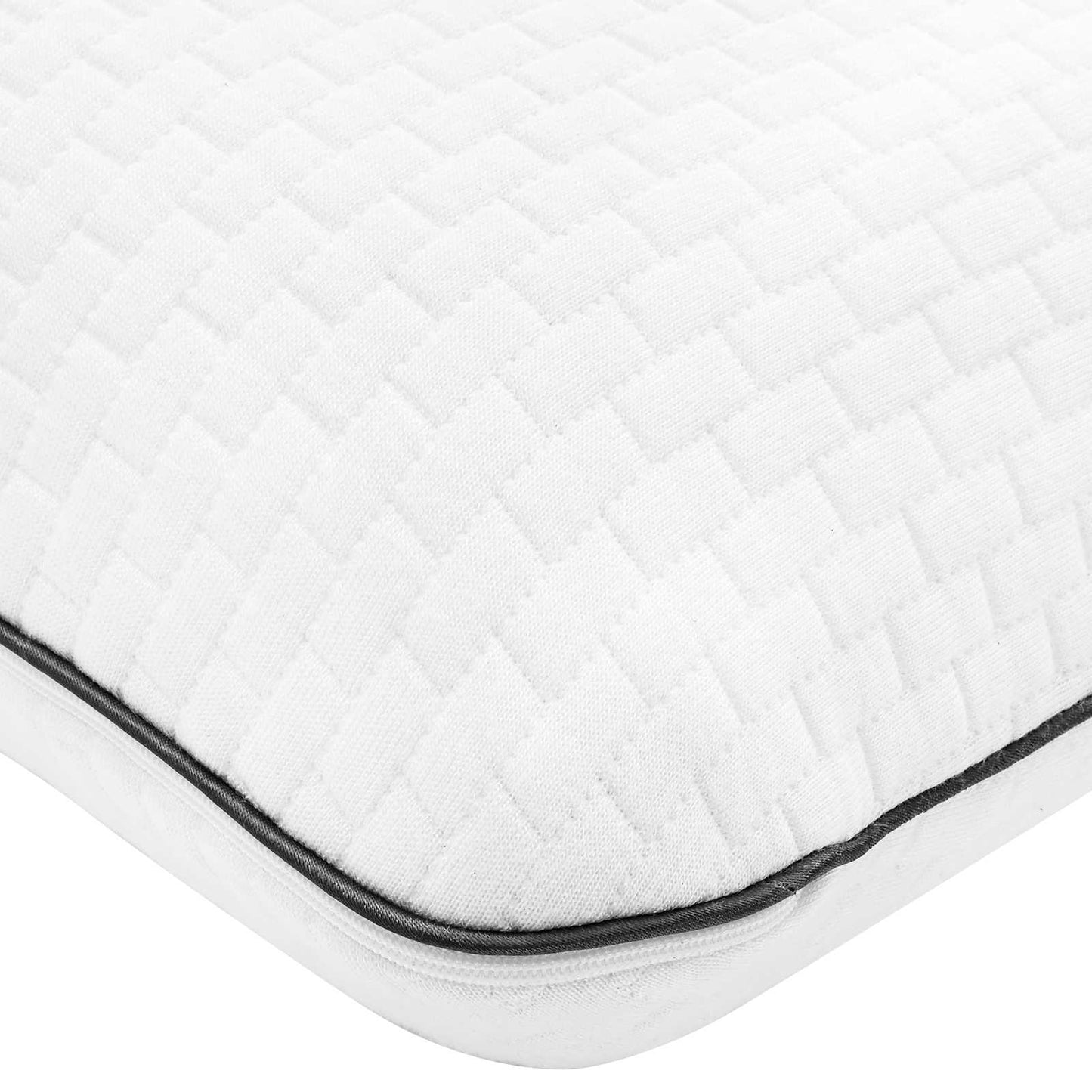 Cuscino da Letto Tinta unita Bianco 60 x 40 x 10 cm Schiuma Gel | homemem39