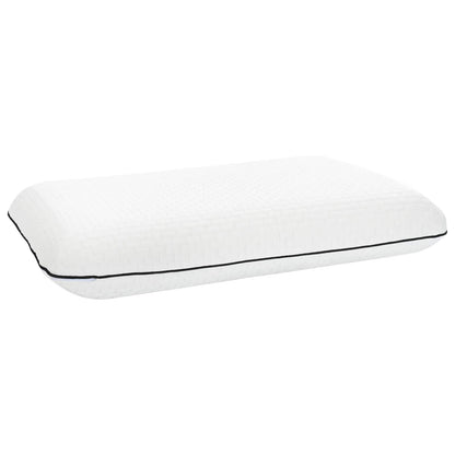 Cuscino da Letto Tinta unita Bianco 30 x 50 x 9 cm Schiuma Gel