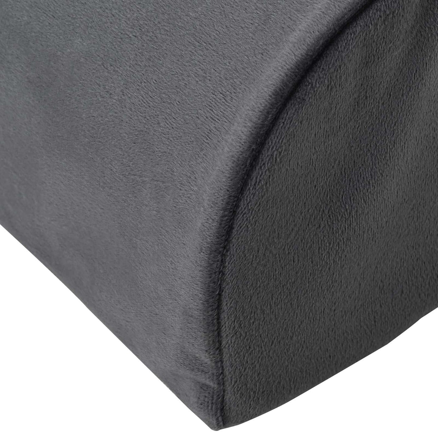 Cuscino per poggiapiedi Grigio 42 x 18 x 13 cm Schiuma PU | homemem39