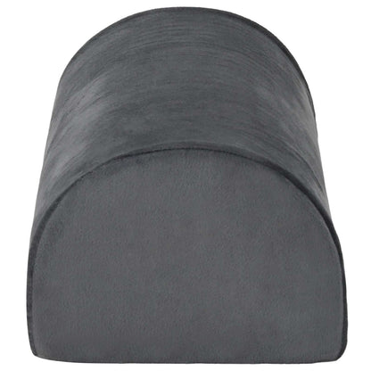 Cuscino per poggiapiedi Grigio 42 x 18 x 13 cm Schiuma PU