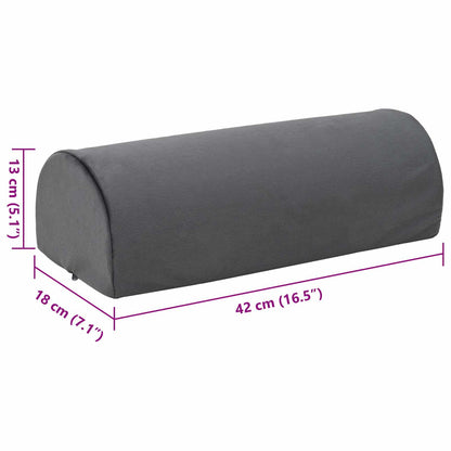 Cuscino per poggiapiedi Grigio 42 x 18 x 13 cm Schiuma PU | homemem39