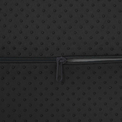 Cuscino per poggiapiedi Nero 42 x 18 x 13 cm Schiuma PU
