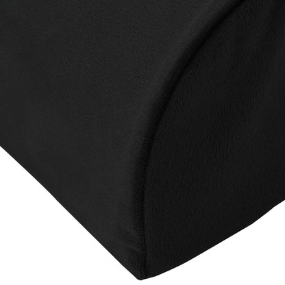 Cuscino per poggiapiedi Nero 42 x 18 x 13 cm Schiuma PU | homemem39