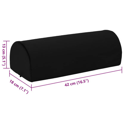 Cuscino per poggiapiedi Nero 42 x 18 x 13 cm Schiuma PU | homemem39