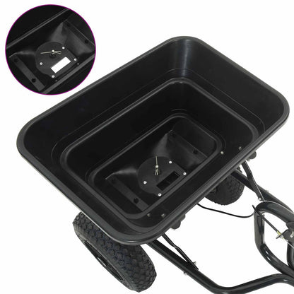 Spanditore Nero 53 x 108 x 74 cm PVC e Acciaio