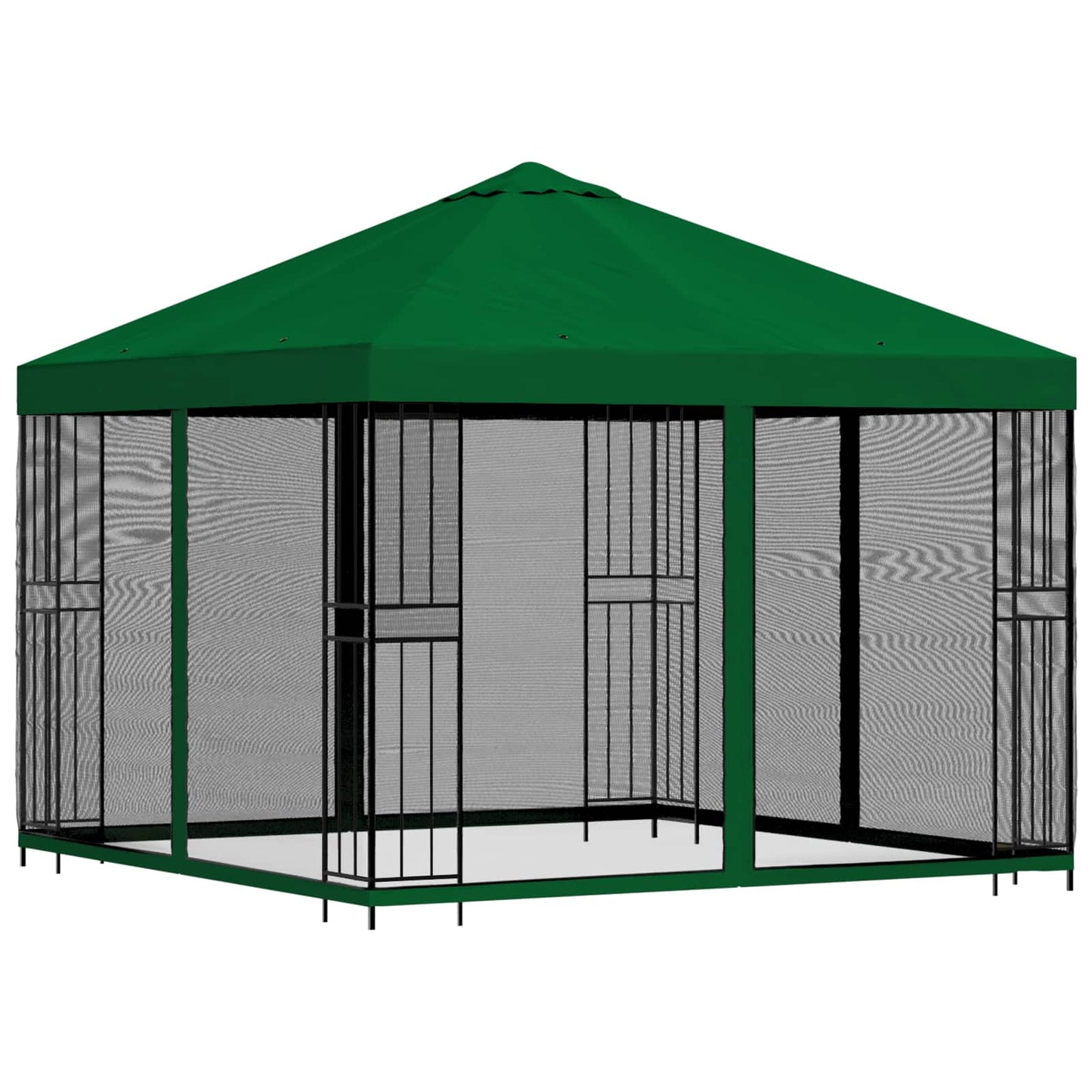 Gazebo da giardino con pareti laterali 3 x 3 m Verde | homemem39