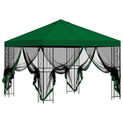 Gazebo da giardino con pareti laterali 3 x 3 m Verde | homemem39