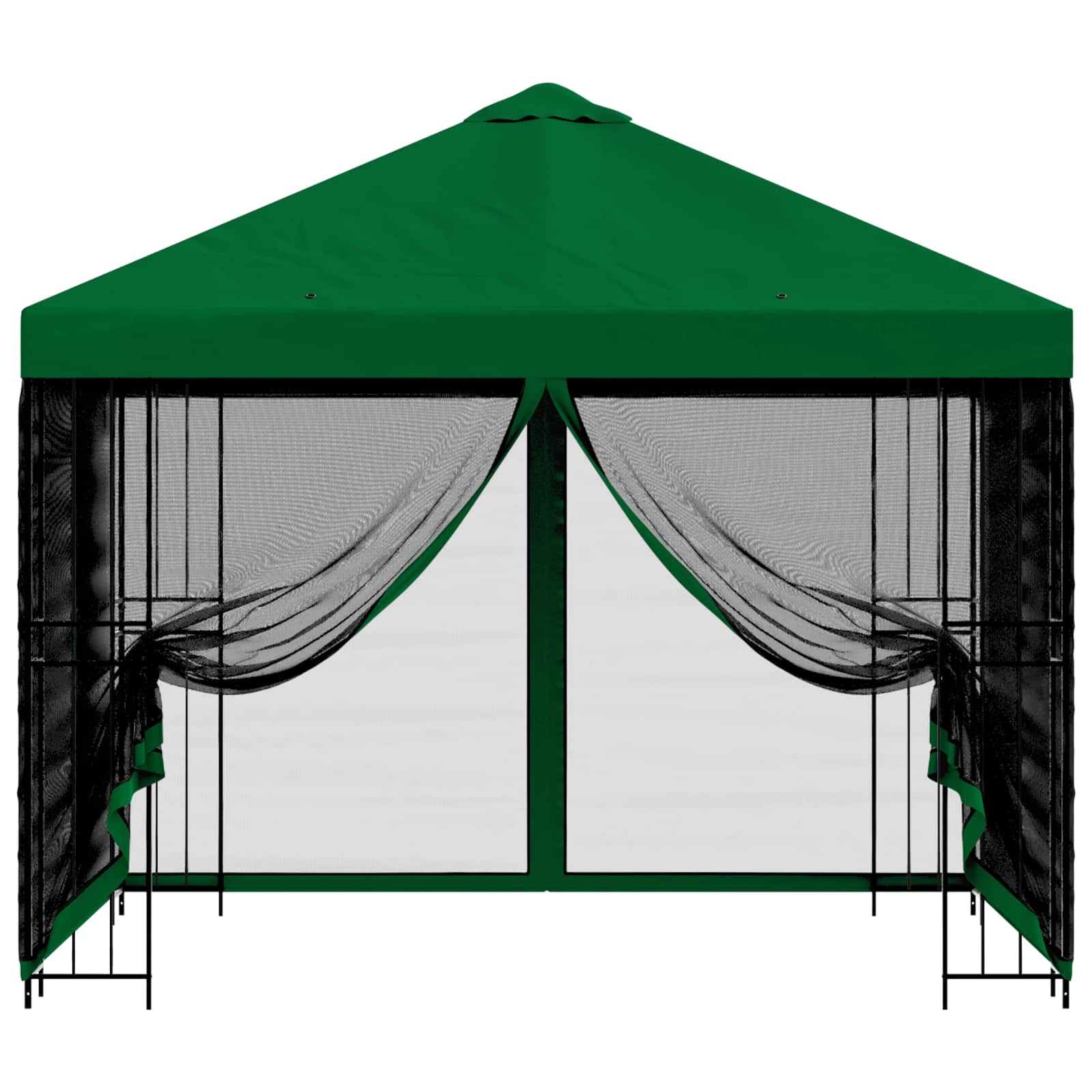 Gazebo da giardino con pareti laterali 3 x 3 m Verde | homemem39