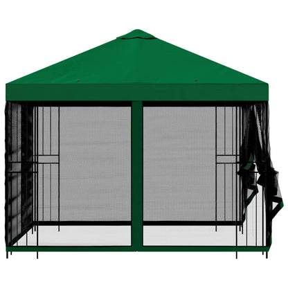 Gazebo da giardino con pareti laterali 3 x 3 m Verde | homemem39