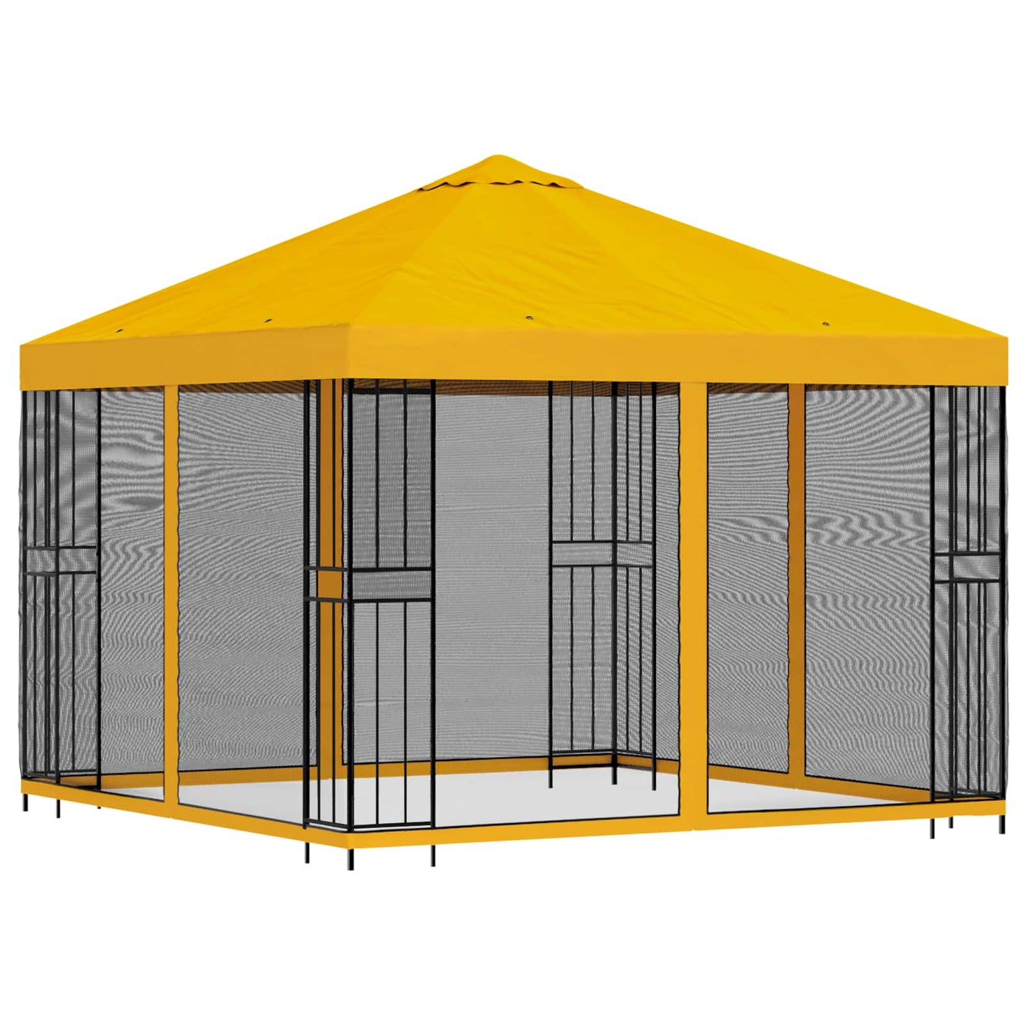 Gazebo da giardino con pareti laterali 3 x 3 m Giallo | homemem39