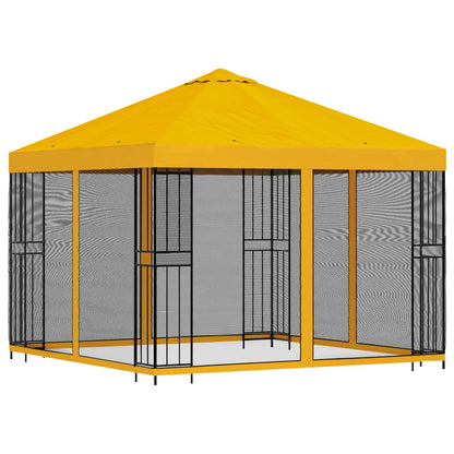 Gazebo da giardino con pareti laterali 3 x 3 m Giallo | homemem39