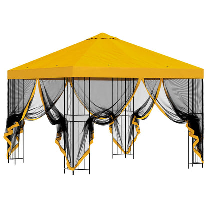 Gazebo da giardino con pareti laterali 3 x 3 m Giallo | homemem39