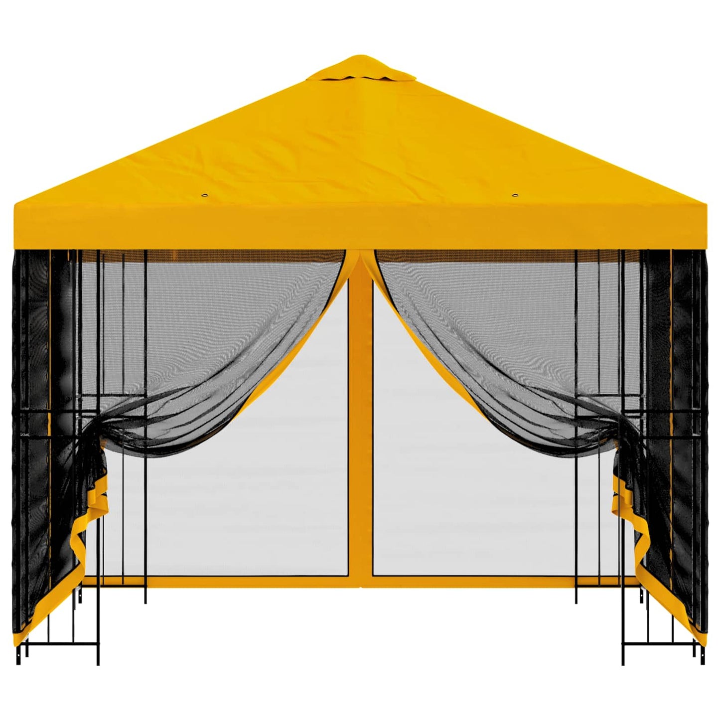 Gazebo da giardino con pareti laterali 3 x 3 m Giallo | homemem39