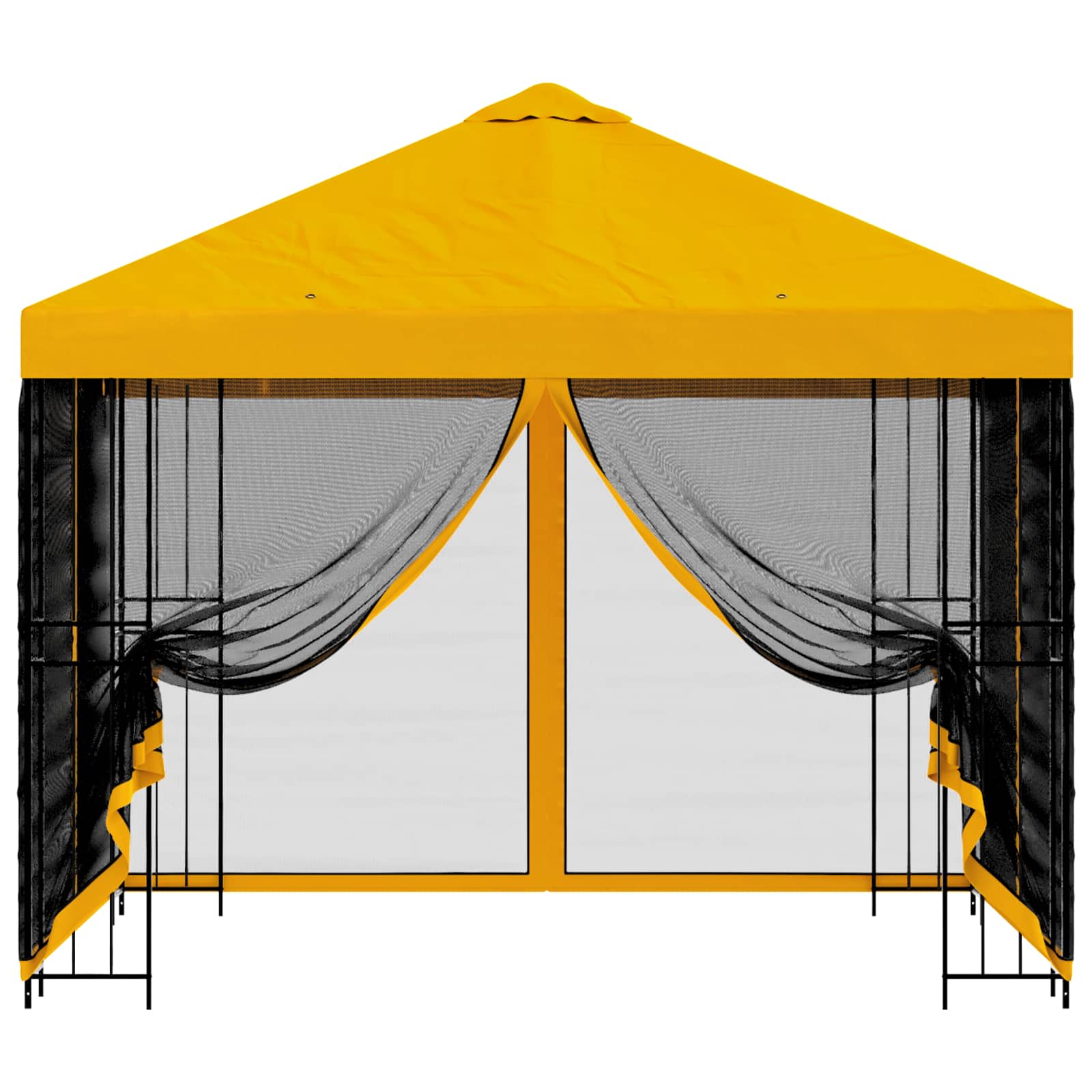Gazebo da giardino con pareti laterali 3 x 3 m Giallo | homemem39