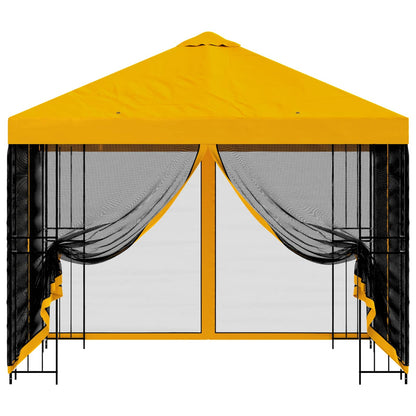 Gazebo da giardino con pareti laterali 3 x 3 m Giallo | homemem39
