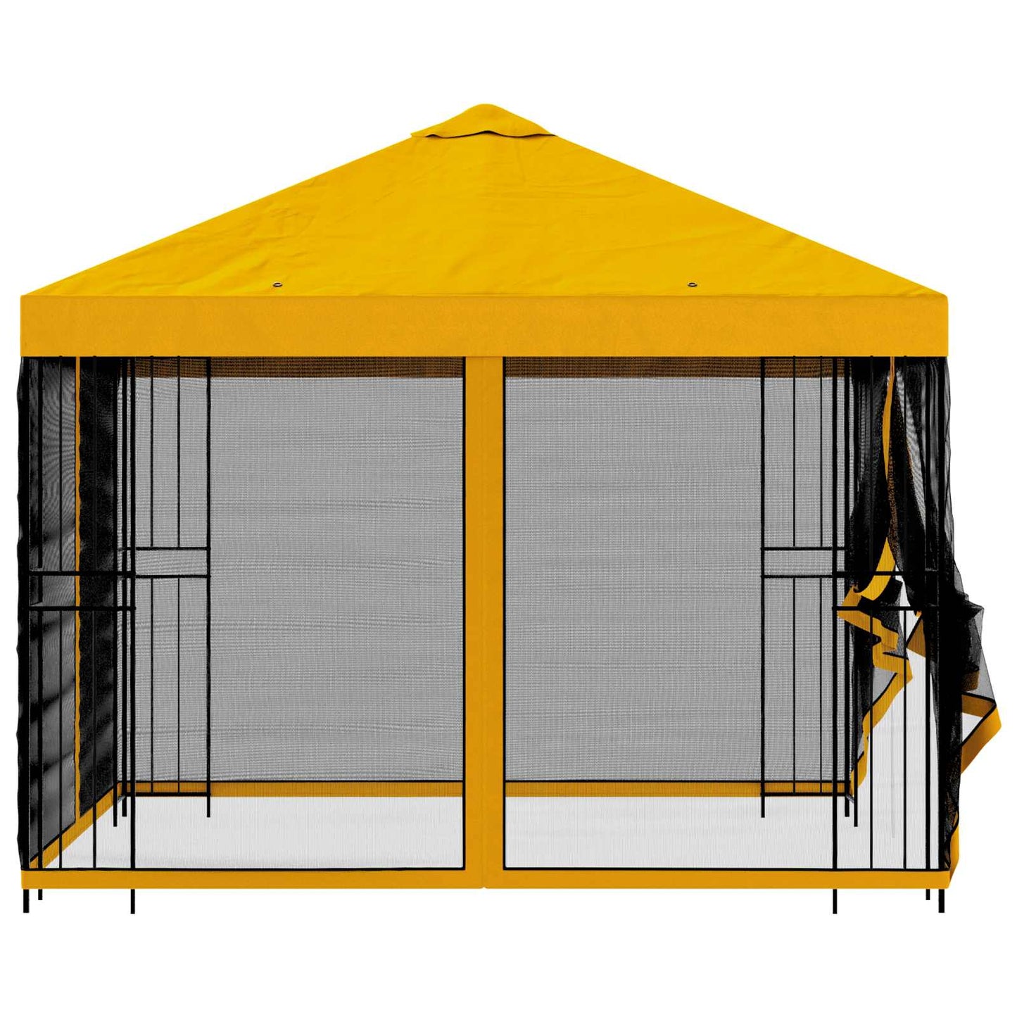 Gazebo da giardino con pareti laterali 3 x 3 m Giallo | homemem39