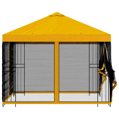 Gazebo da giardino con pareti laterali 3 x 3 m Giallo | homemem39