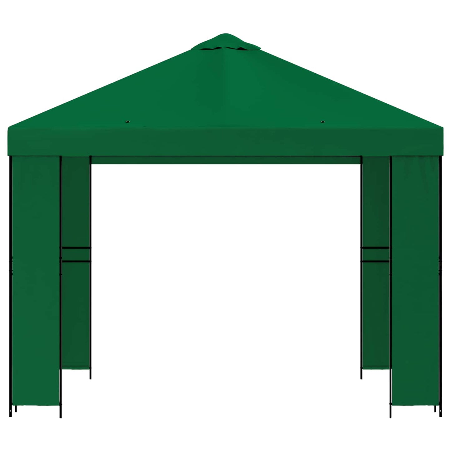 Gazebo 3 x 3 m Verde Poliestere e Acciaio 190 gsm | homemem39