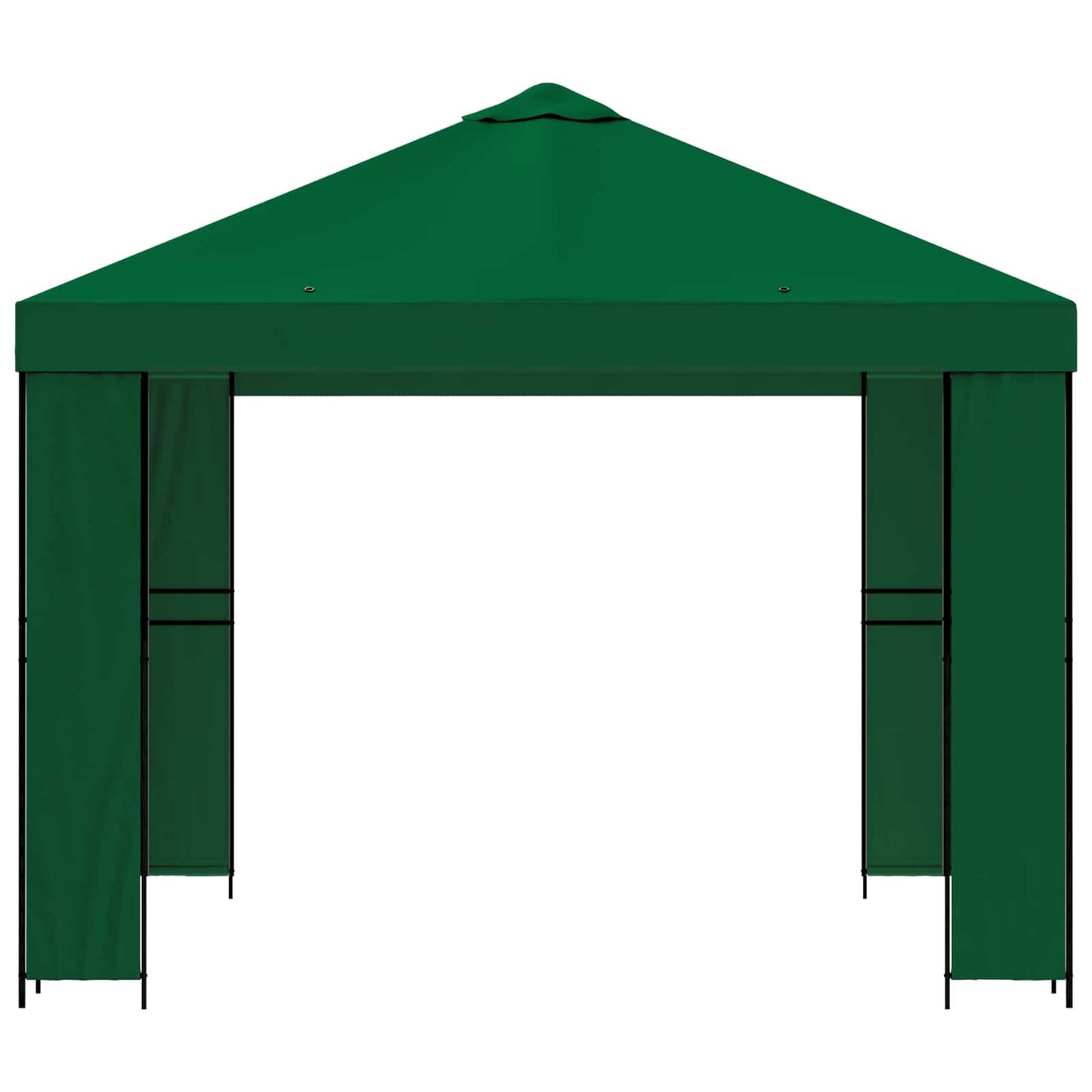 Gazebo 3 x 3 m Verde Poliestere e Acciaio 190 gsm | homemem39