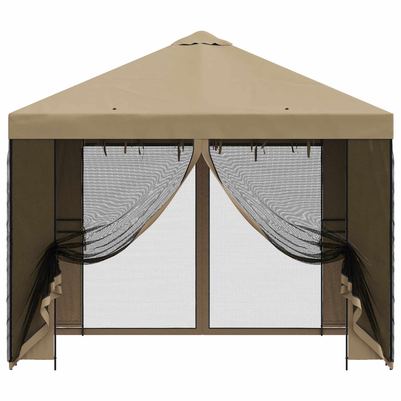 Gazebo da giardino con pareti laterali 3 x 3 m Beige | homemem39