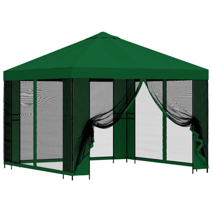 Gazebo da giardino con pareti laterali 3 x 3 m Verde | homemem39
