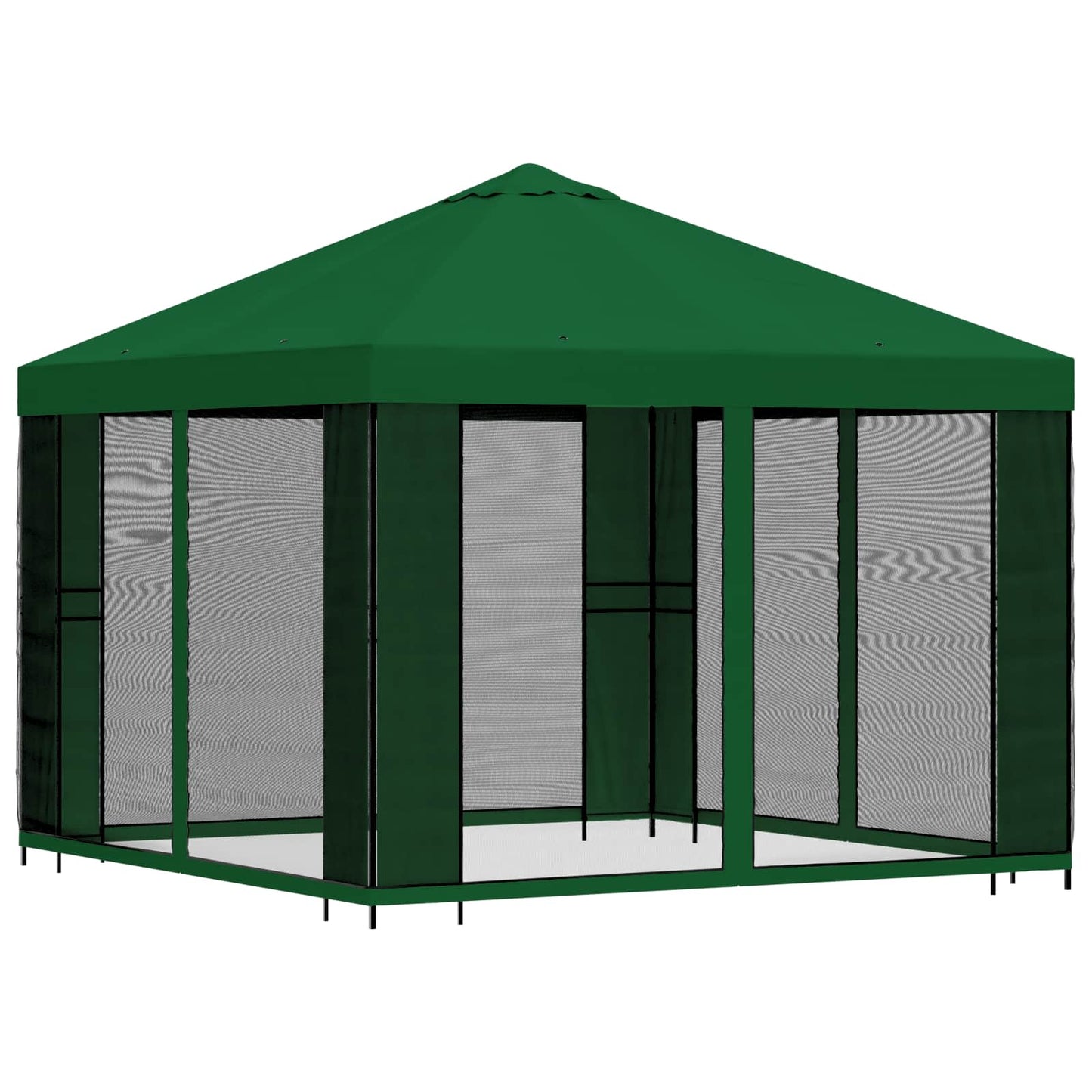 Gazebo da giardino con pareti laterali 3 x 3 m Verde | homemem39