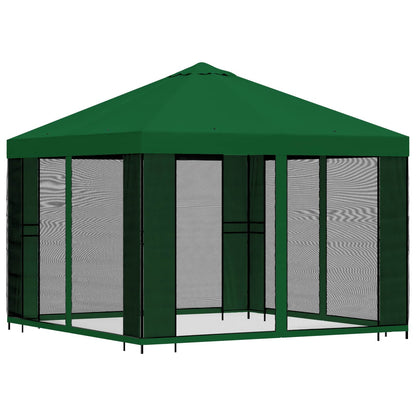 Gazebo da giardino con pareti laterali 3 x 3 m Verde | homemem39