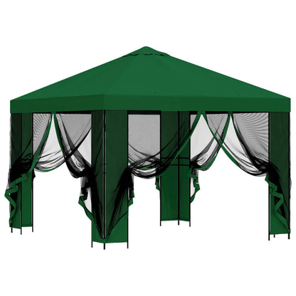 Gazebo da giardino con pareti laterali 3 x 3 m Verde | homemem39