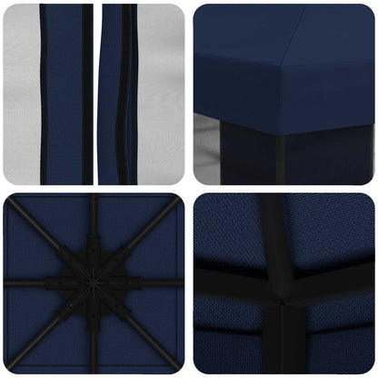Gazebo da giardino con pareti laterali 3 x 3 m Blu | homemem39