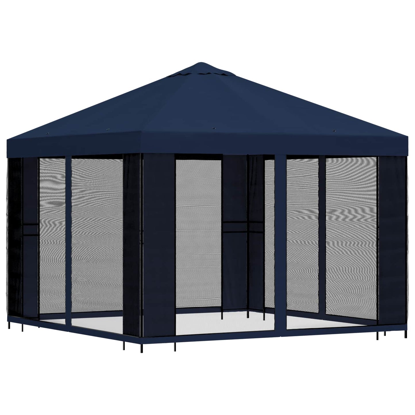 Gazebo da giardino con pareti laterali 3 x 3 m Blu | homemem39