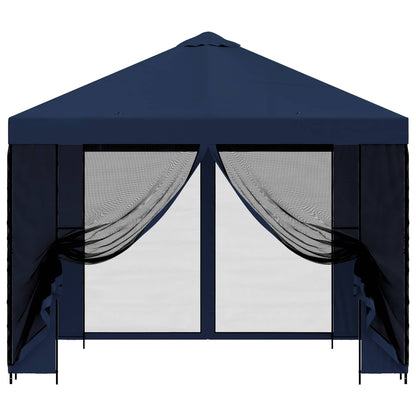 Gazebo da giardino con pareti laterali 3 x 3 m Blu | homemem39